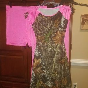 Custom mossy oak swim dress